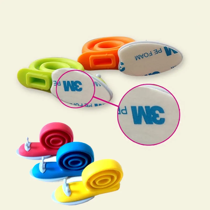 Protector de dedo de seguridad para ni&ntilde;os, Tope de puerta de silicona en forma de caracol, soporte de cu&ntilde;a, pestillo, cerradura de refrigerador-0