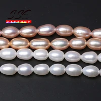 a real natural freshwater pearl loose beads for jewelry making cultured rice shape beads diy bracelets necklace accessories 15