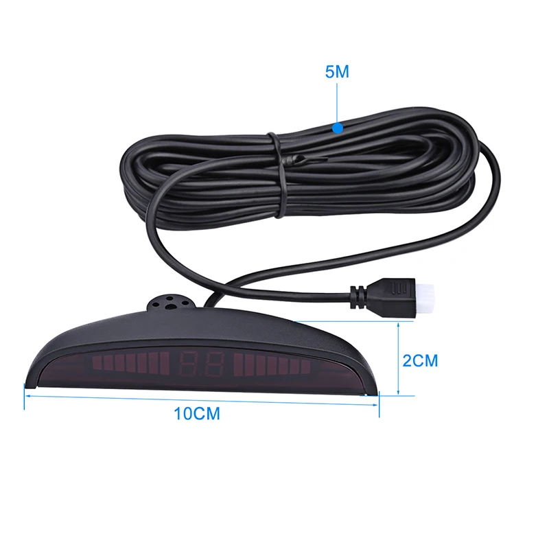 

Parking Sensor Auto Parktronic Kit LED Display Auto Parking Radar with 4 Sensors Reverse Detector System Prevent Dangerous