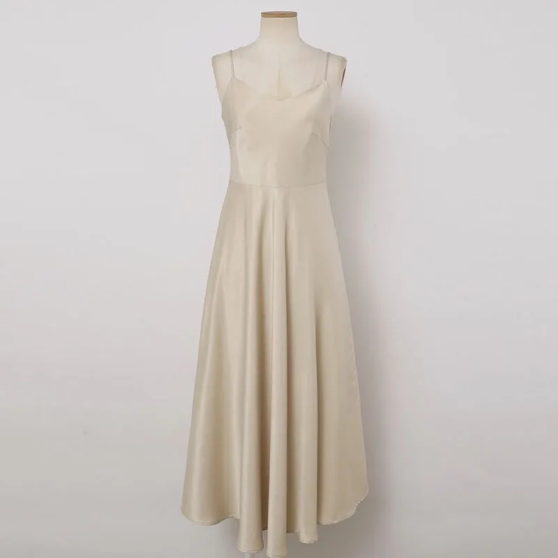 

V-Neck Sleeveless Dress for Women Solid Casual Elegant Sexy Party Dress 2021 Korean Chic Style Women Summer Dress Vestido 14023