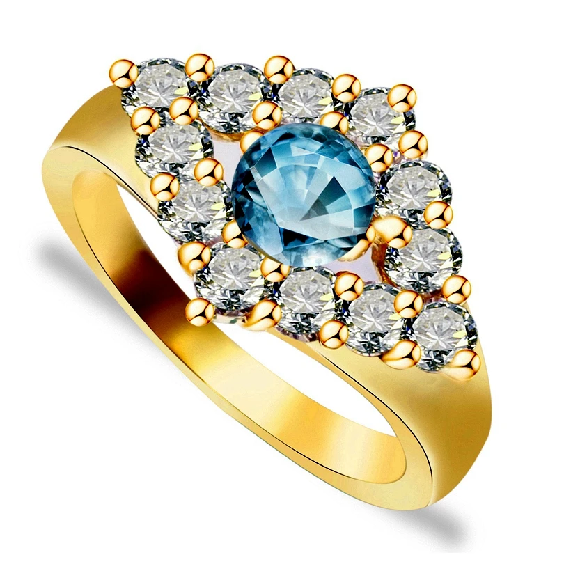 Женское золотое кольцо с фианитом Стразы|Обручальные кольца| |