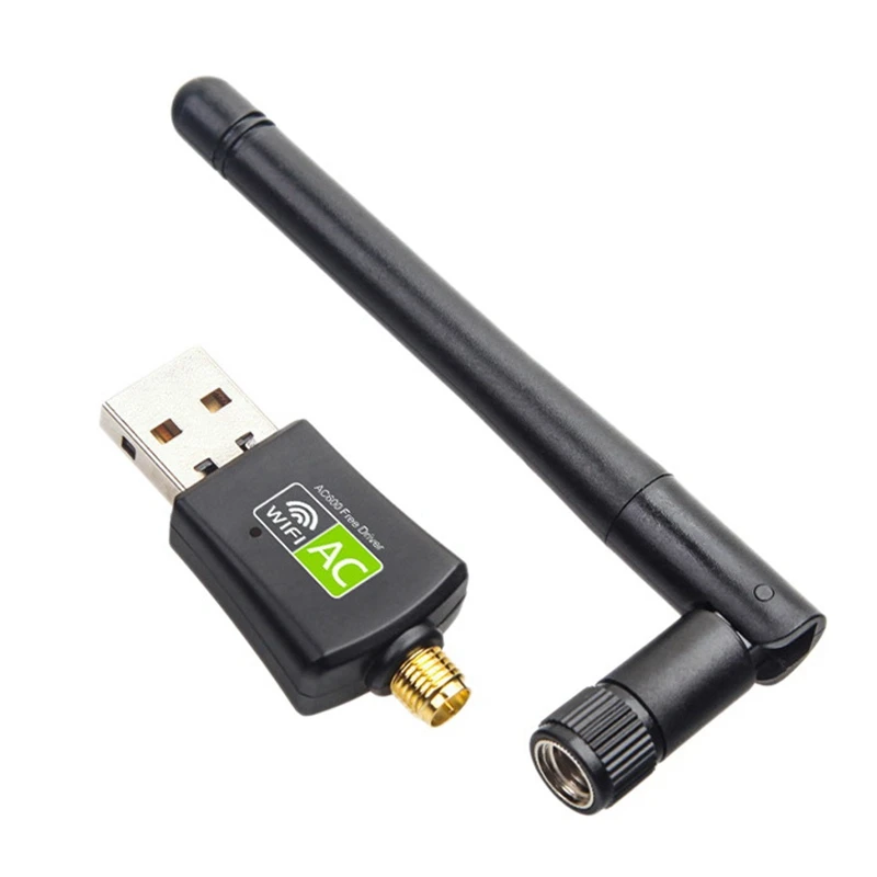 

Двухдиапазонная USB беспроводная карта Ac600M с антенной, Wi-Fi адаптер 2,4/5 ГГц, Высокоскоростной USB 3,0 приемник для офиса, без драйверов