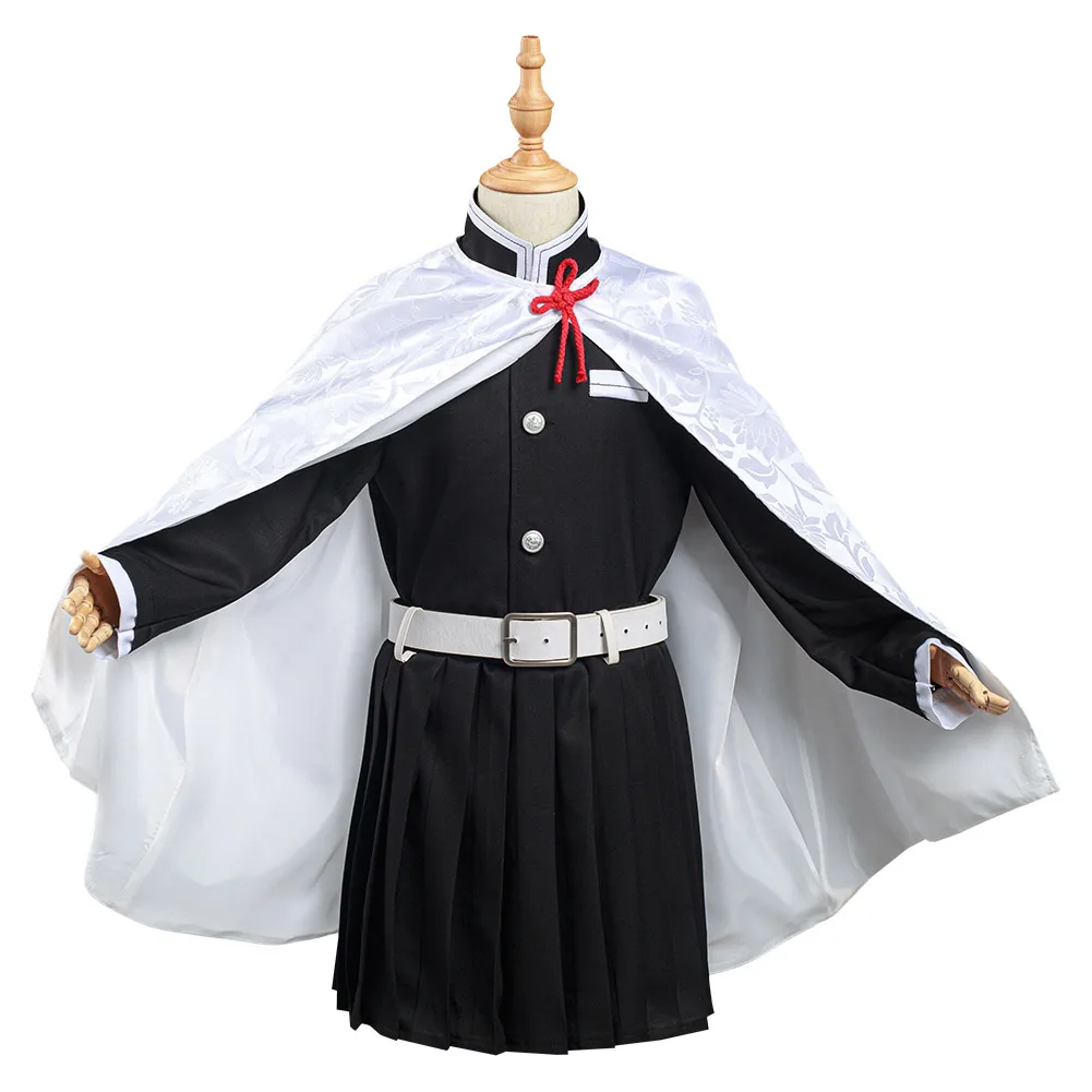 

Demon Slayer: Kimetsu no Yaiba Tsuyuri Kanawo Cosplay Costume Kids Girls Skirt Cloak Outfits Halloween Carnival Suit