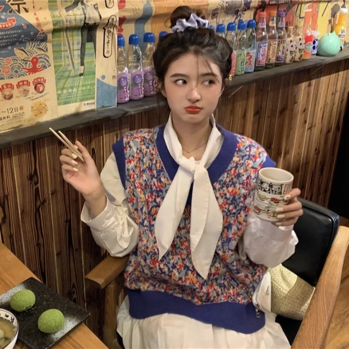 Осень 2021 новый дизайн чувственный модный костюм Женская свободная рубашка на