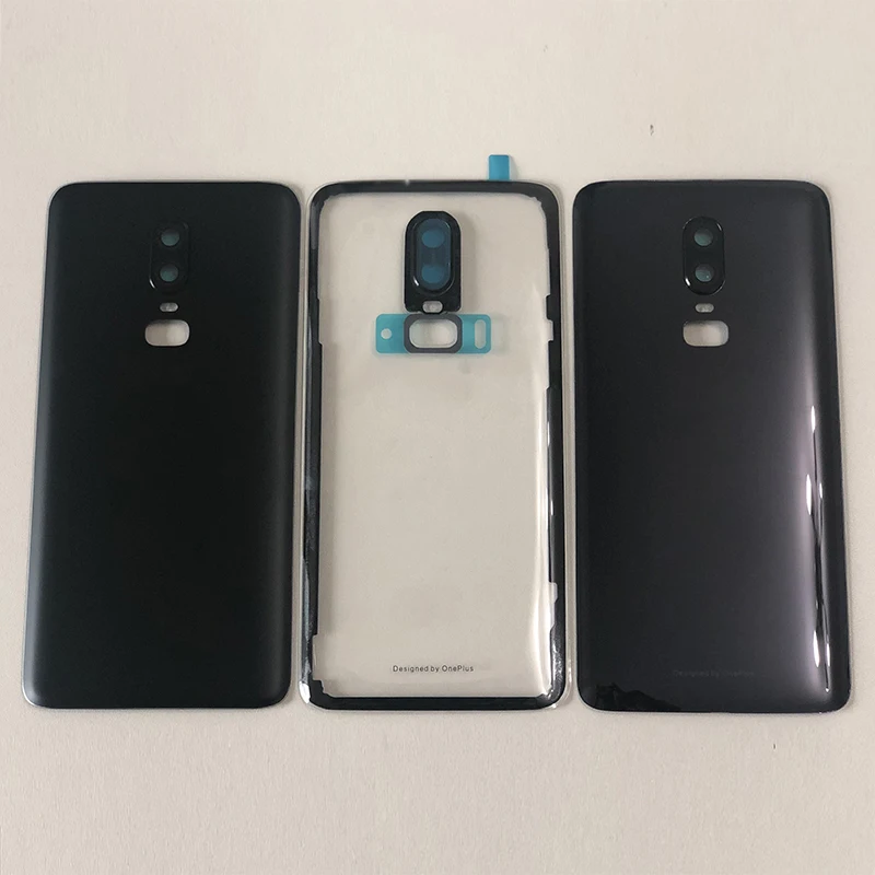 M& Sen для 6,2" Oneplus 6, задняя крышка, чехол, корпус+ рамка для камеры+ стеклянная вспышка для объектива с наклейкой на аккумулятор для Oneplus 6