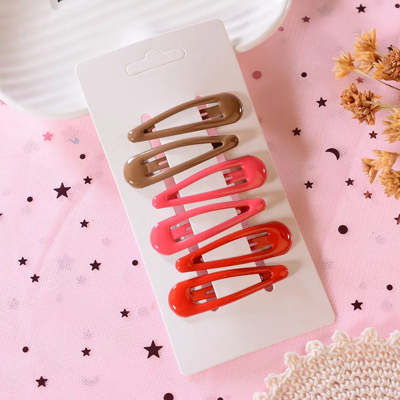 6 шт./компл. аксессуары для волос карамельный цвет зажим Принцесса заколка