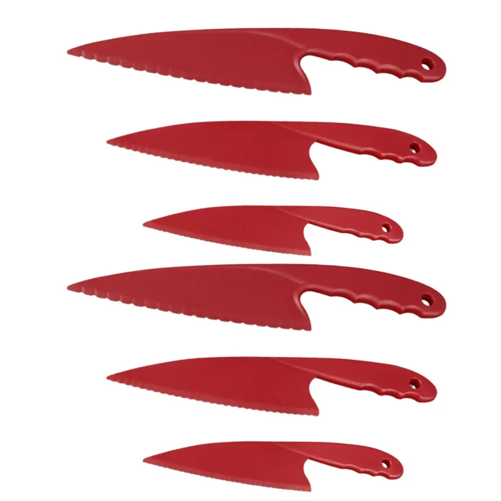 2 шт Пластиковые Фрукты резак торт пластиковые ножи детей раннего образования