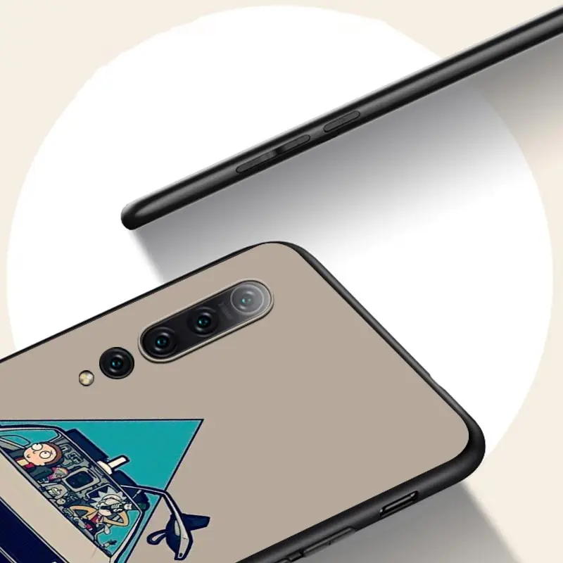 

Silicone Black Cover Ricks and Modi For Xiaomi Mi 11 10I 10T 10 9T 9SE 9 8 Note 10 Lite Pro 5G Ultra Phone Case