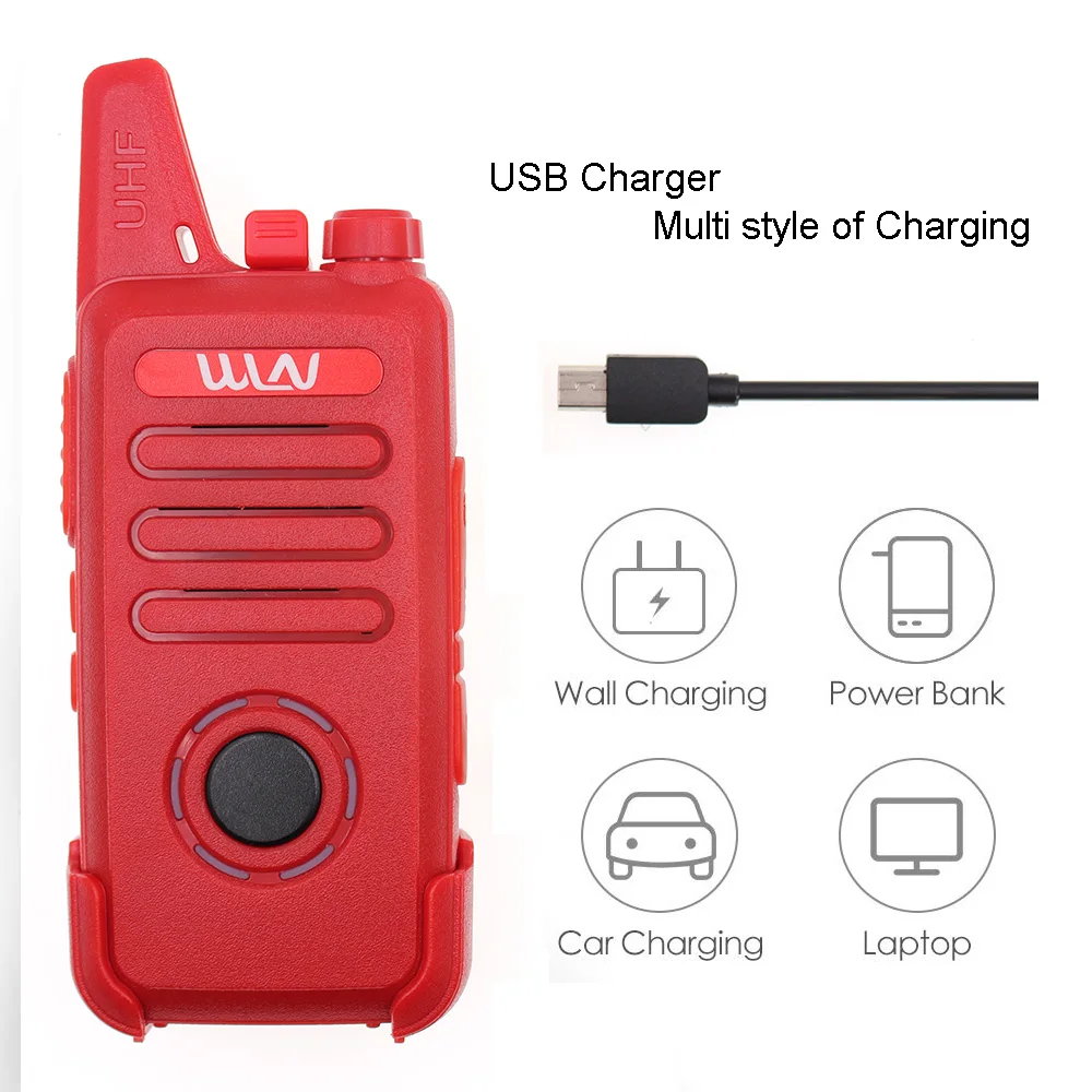10 шт. Мини Портативный fm-приемопередатчик WLN KD-C1 plus Walkie Talkie 400-470 МГц двухсторонняя радиостанция