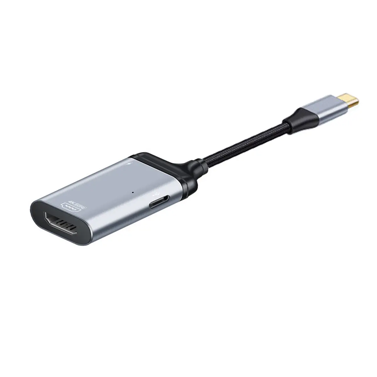 Преобразователь USB-C Type C в HDMI адаптер HDTV 4K 60 Гц 1080p с гнездовым портом питания PD |