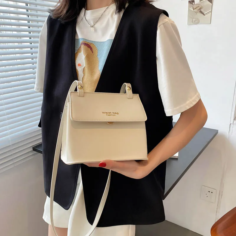 

Casual Waterproof Leather Shoulder Crossbody Bags for Women 2021 Fashion Simple Ladies Designer Messenger Bag Sac Epaule