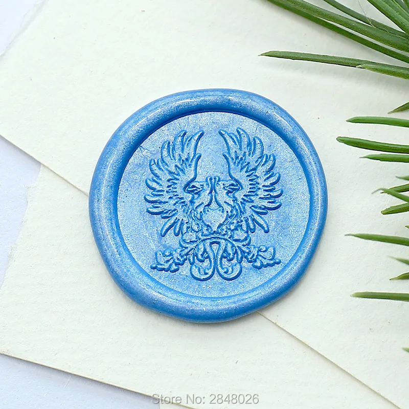 Двухсторонняя печать воска феникса печатные уплотнения орла для журнала