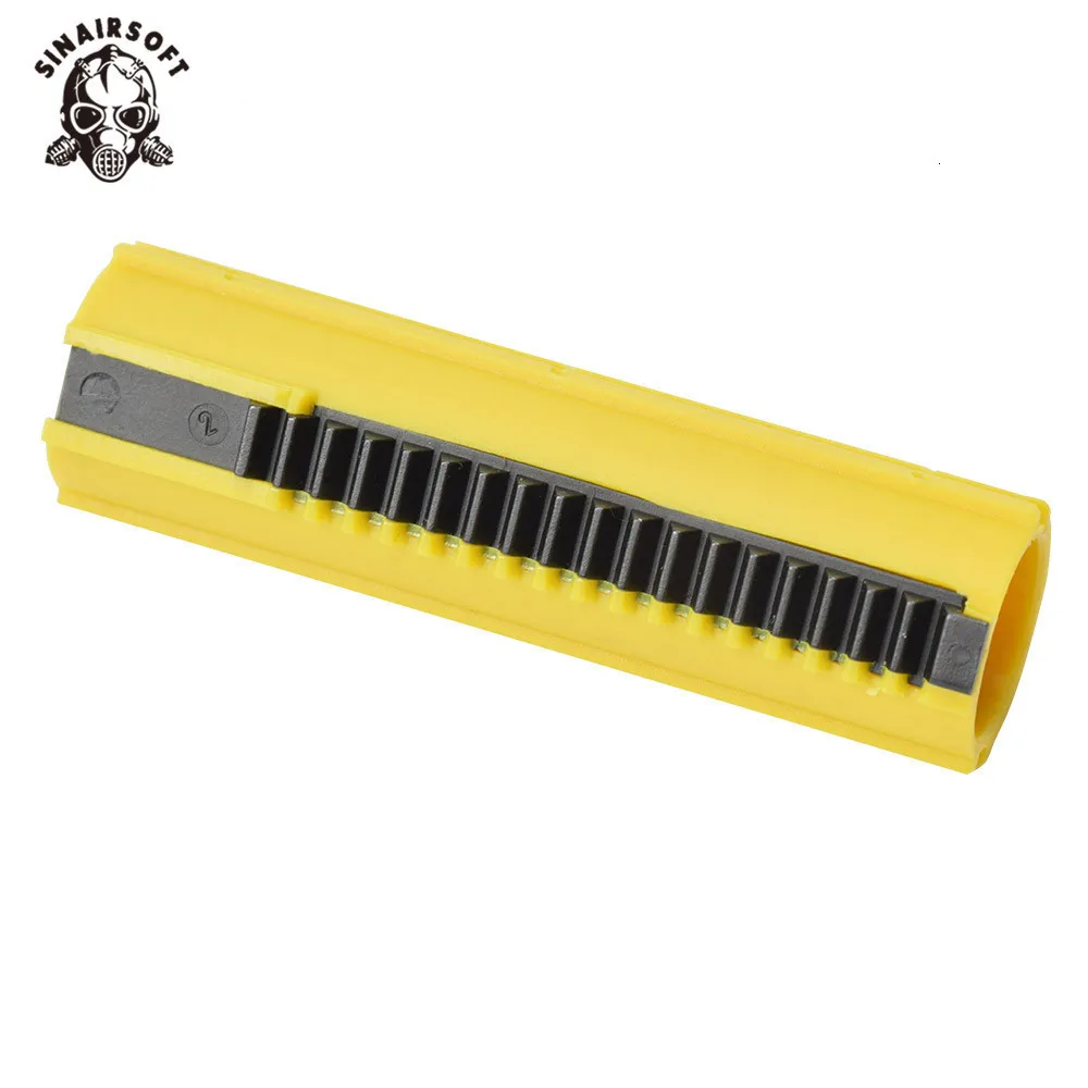 SINAIRSOFT SHS желтый 19 зуб Полный металлический стеллаж поршень для SR-25 и серии L85 может использоваться страйкбол коробка передач Охотничьи аксессуары
