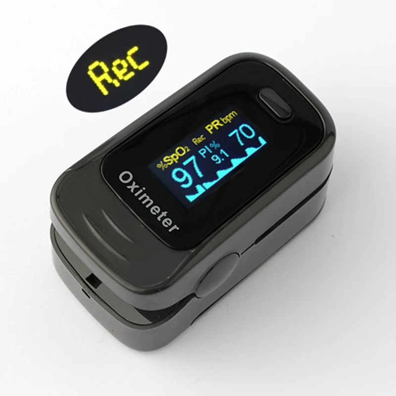Функция записи и анализа данных 3 Параметры Spo2 PR PI пульсоксиметр с пальцевым