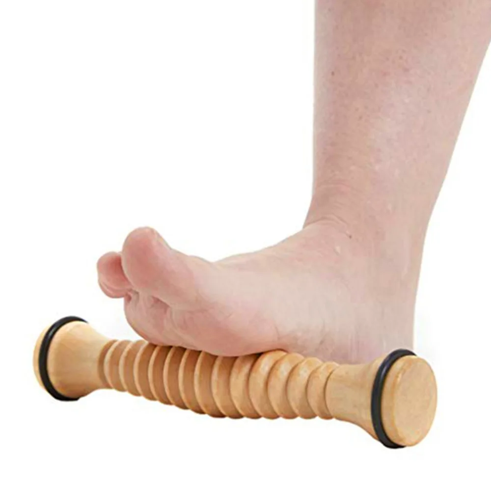 

2Pcs Wooden Foot Massager Portable Foot Rolling Massager Foot Roller