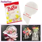 102550100 шт. 30 дюймов большой шар BOBO с широким горлом прозрачный пузырьковый Подарочный шар украшение для дня рождения свадьбы помолвки шарик