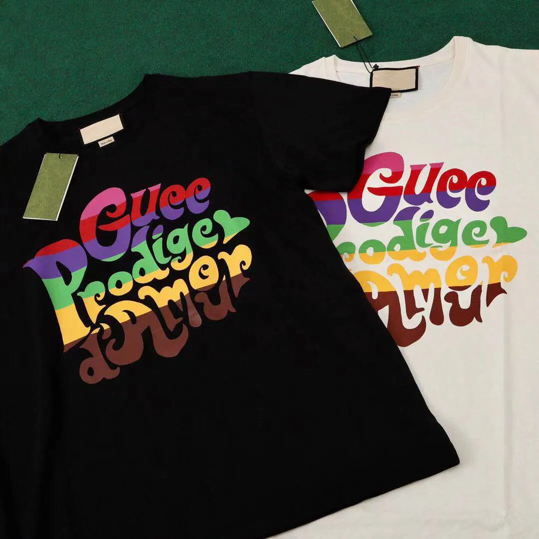 

2021 Classic Logo design Tee Men Women Casual Kith T-shirts Inside Tag High Quality Tops Black/White fashion T-shirt B4