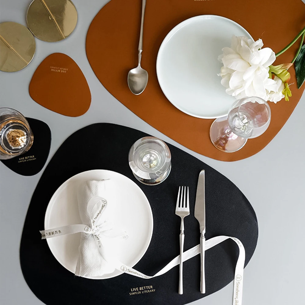 Коврик для столовых приборов коврик стола искусственная кожа теплоизоляция