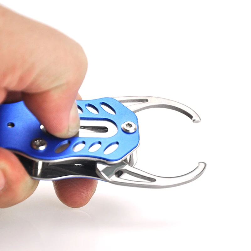

Portable Fish Lip Clip Outdoor Fishing Lock with Retention Rope Pesca Fishing Tackle Folding Gripper PJ229