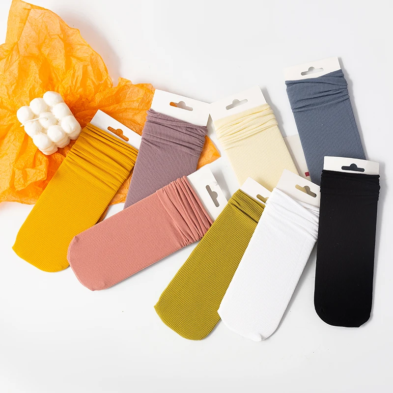 Calcetines holgados para beb&eacute;s y ni&ntilde;os, medias de terciopelo, suaves y c&oacute;modas, largas, coreanas, 1 par-3