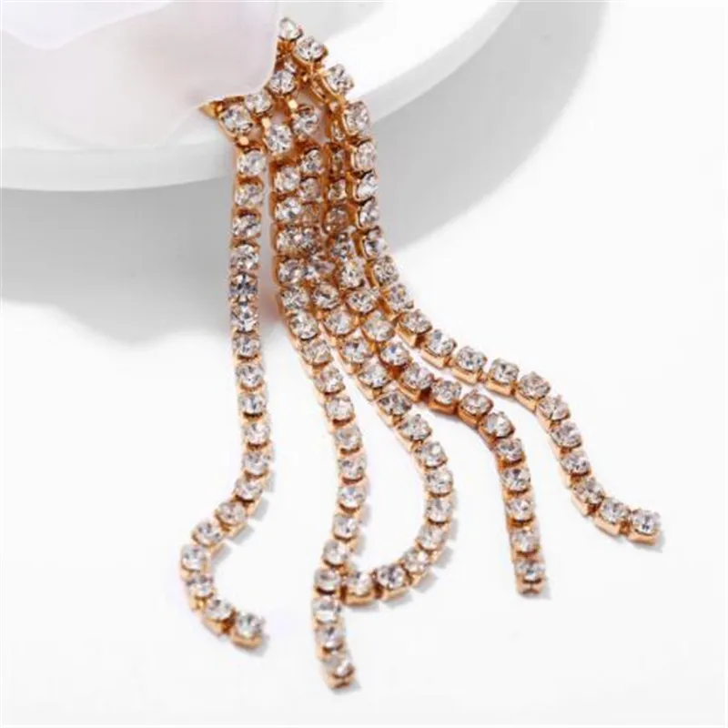 WKOUD геометрические серьги-подвески нового дизайна для женщин прозрачные