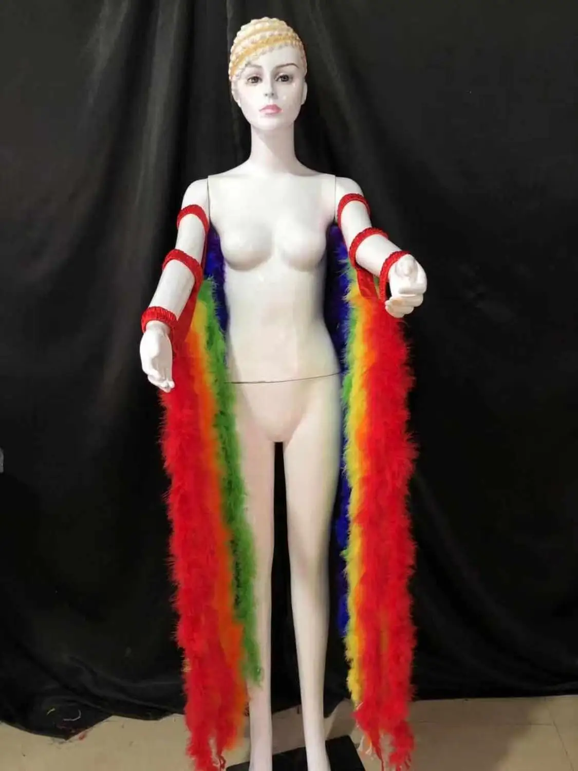 Аксессуары латинские танцы Самба модные изысканные головные уборы Перья