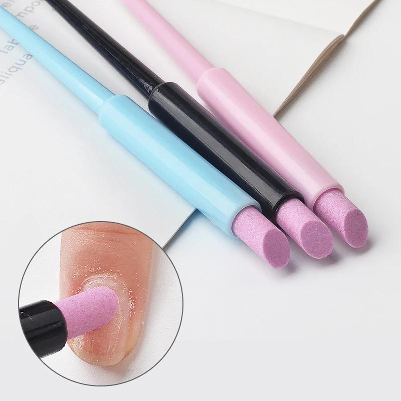 

Fashion Dead Skin Pushes Gel Pedicure Scrub Stick Nail Makeup Remover Skin Cuticle Tools Grinding Light Tool Stick Cuticle