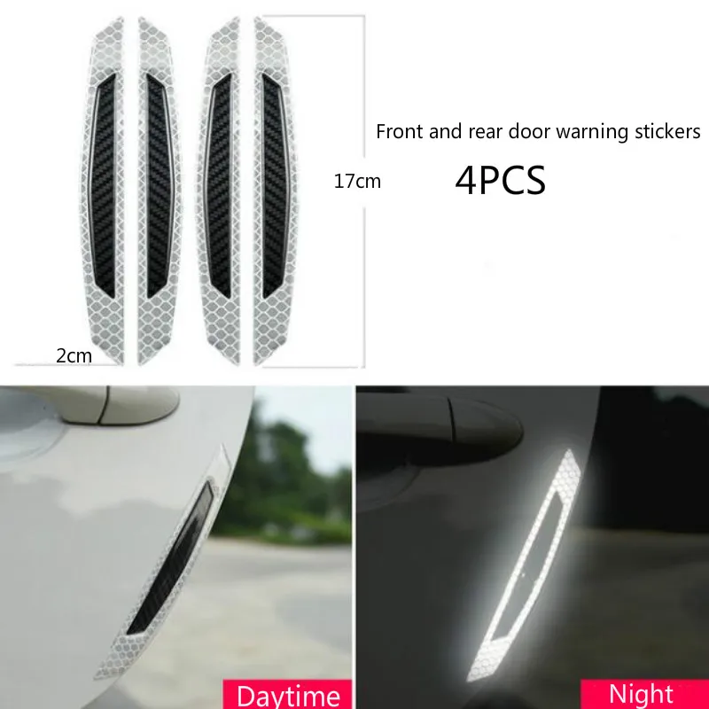 Car Sticker 5D Carbon Fiber Stickers And Decals Auto Reflective Strip Warning Styling Accessories Automobiles | Автомобили и