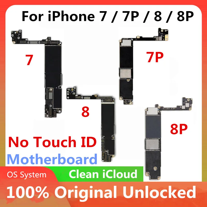 Материнская плата для iPhone 7 / Plus 8 plus разблокированная материнская без Touch ID