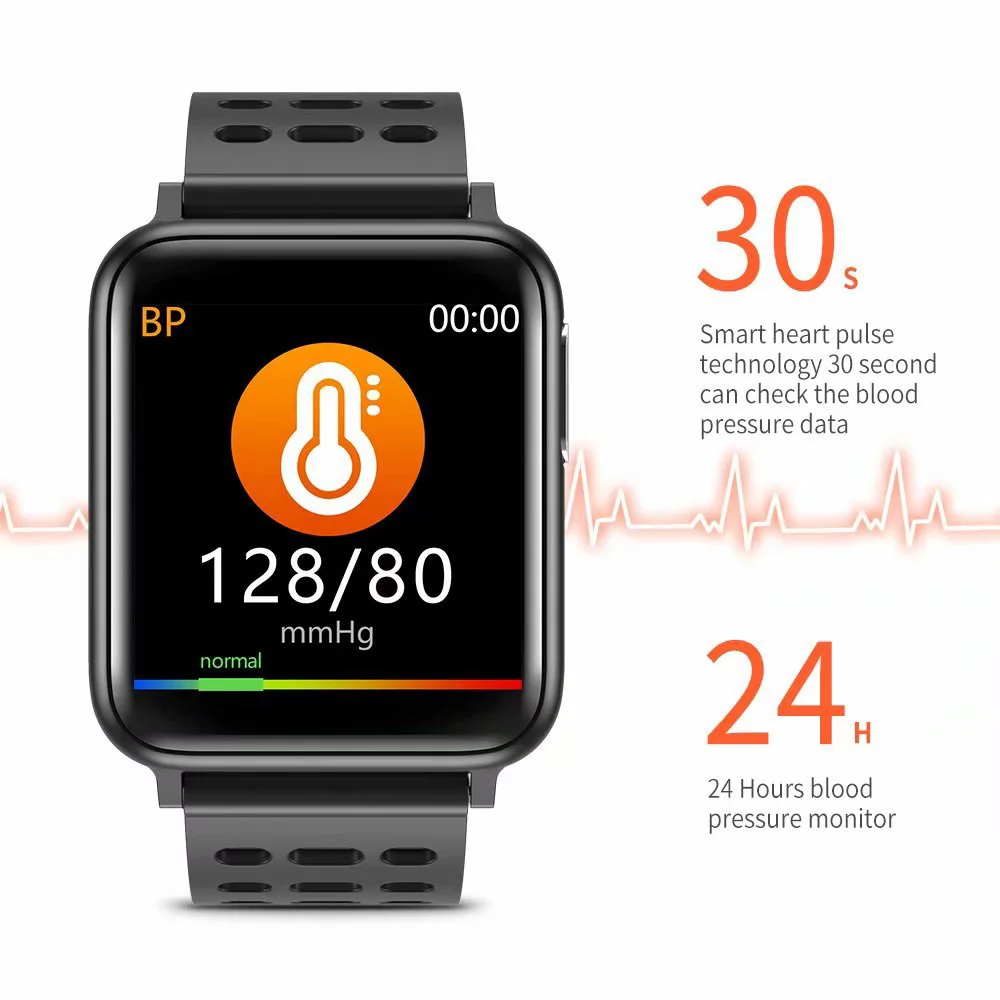 ECG PPG SPO2 Smart Band Watch Men Blood Pressure Oxygen Heart Rate Monitor Smartwatch Women Waterproof for Android IOS Xiaomi
