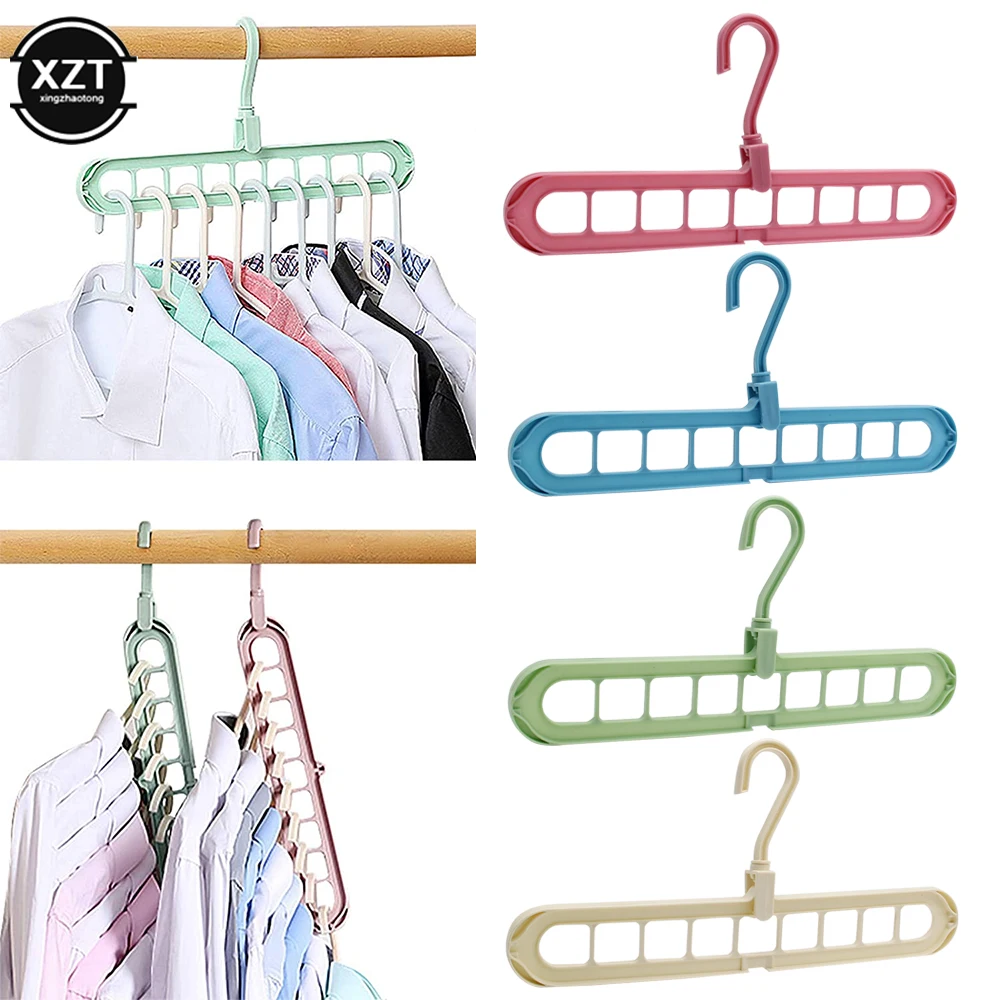 

1Pcs Multifunction Magic Multi-port Support Hangers For Clothes Drying Rack Plastic Clothes Rack Drying Hanger Storage Hangers