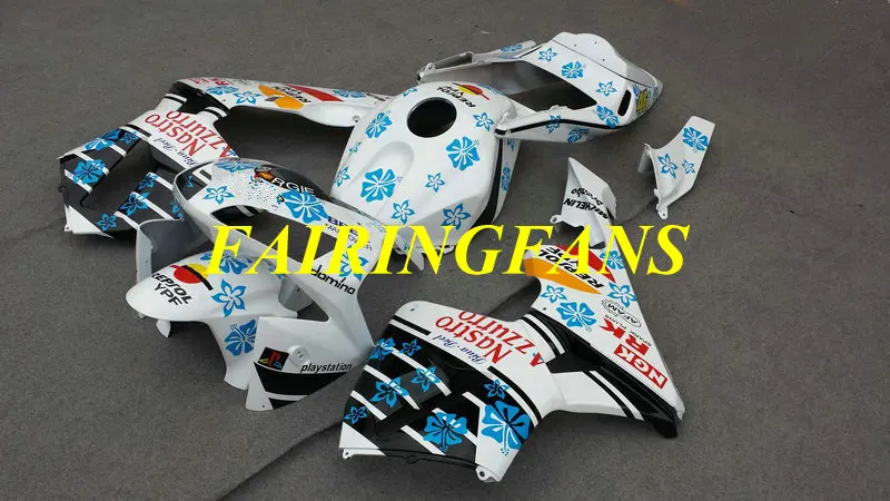 Injection Fairing kit for HONDA CBR600RR F5 03 04 CBR 600 RR 600RR CBR600 2003 2004 White blue Fairings bodywork+gifts HC34 | Автомобили и