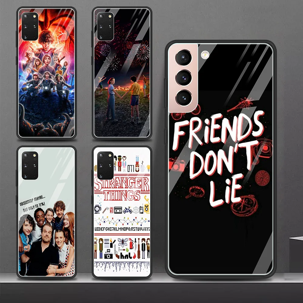 

Smartphone Case For Samsung Galaxy S21 Ultra Plus S20 FE Plus S20Ultra S10 Lite S9 Shell TPU Bumper Stranger Things Elegance