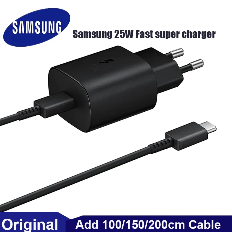 Оригинальное зарядное устройство Samsung S21 S20 5G 25 Вт супер быстрая зарядка Usb Type C Pd PPS