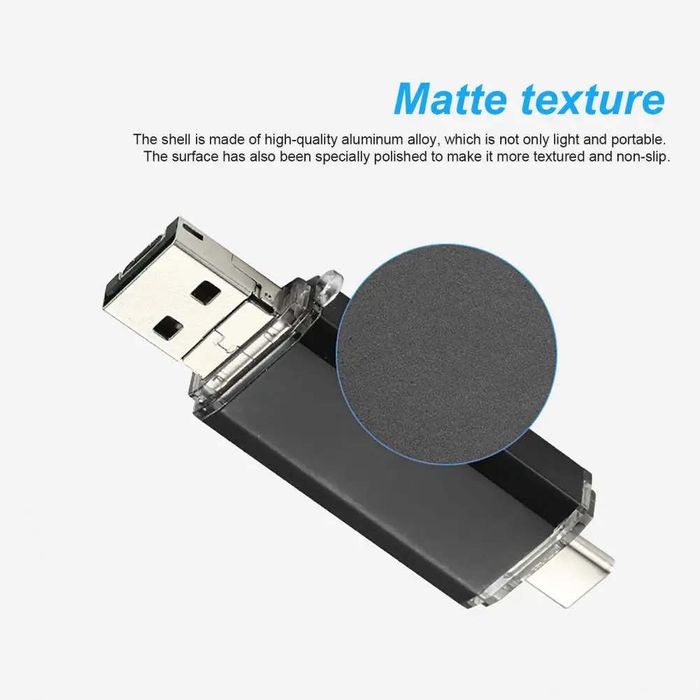 Флэш-диск практичный Type-C/Micro USB/USB 16 Гб/32 ГБ/64 Гб OTG карта памяти двухголовый U-диск |