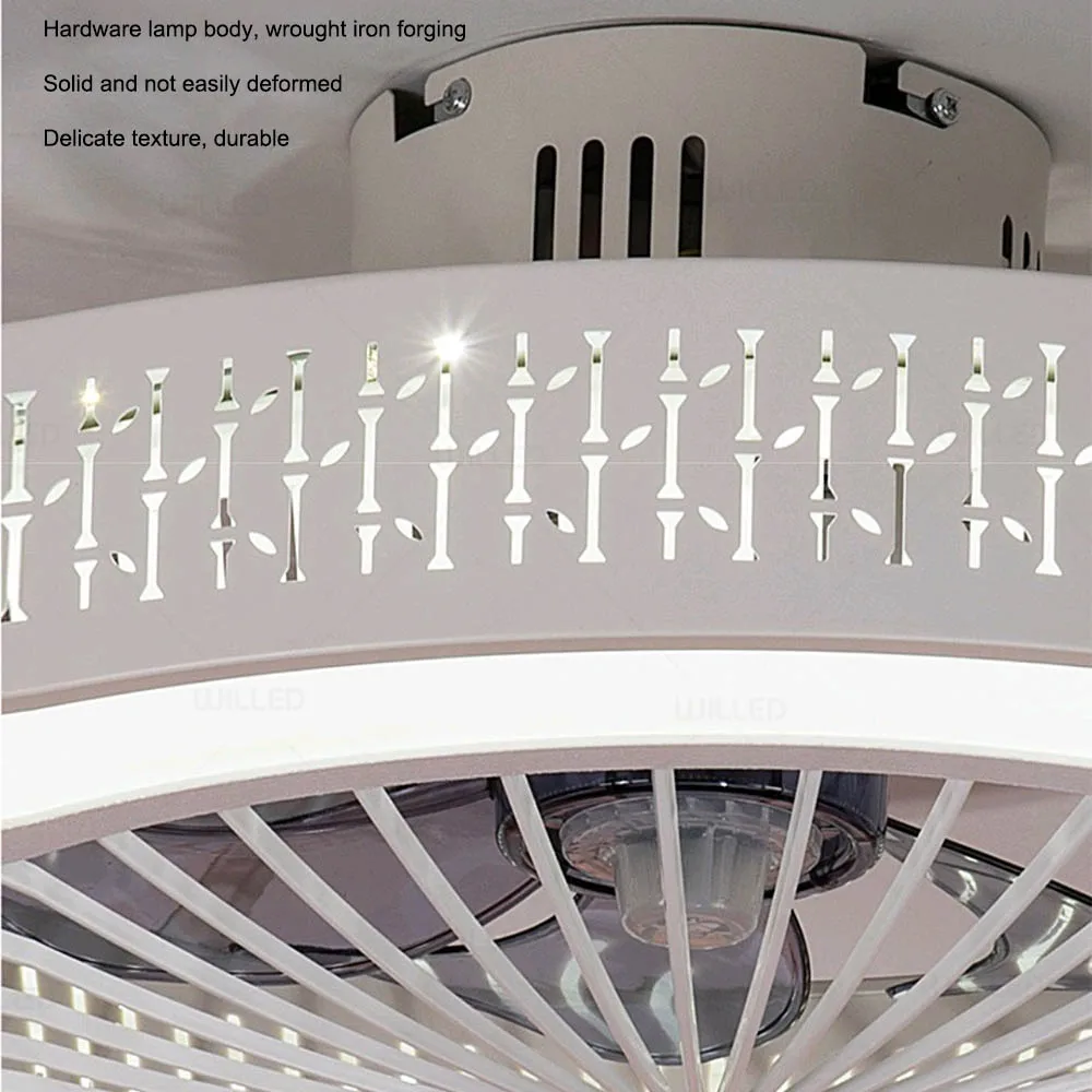 Потолочный вентилятор в современном стиле 220 В с приложением и контроллером