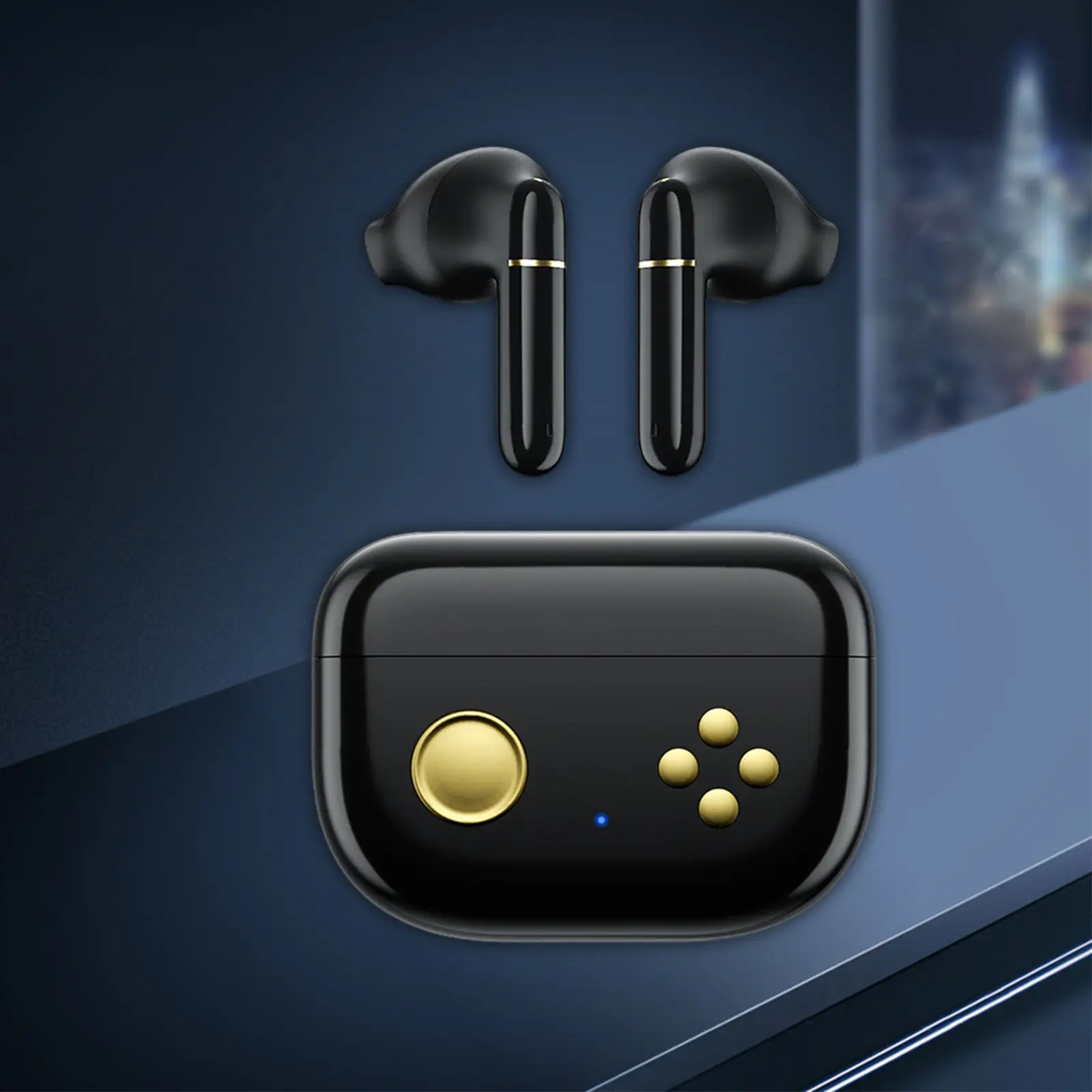 Bluetooth 5.0 Earphones NFC with Microphone Multi-Point Connection Voice Control Noise Cancellation Earbuds for Charging Case |