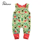 Pudcoco, Одежда для новорожденных, комбинезон без рукавов с авокадо, комбинезон, одежда для маленьких девочек и мальчиков, Детский комбинезон унисекс, детская одежда