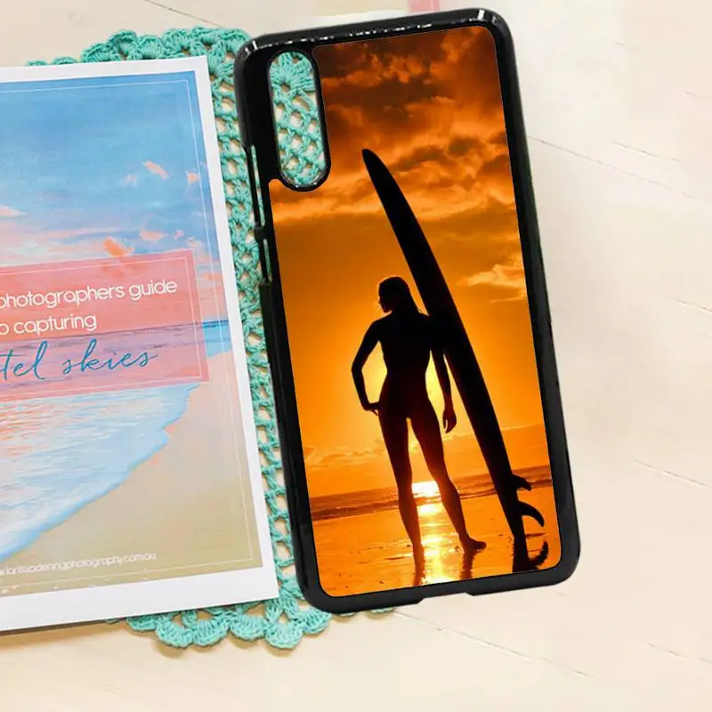 

Summer beach surfing surfboard pattern Phone Case PC for iPhone 11 12 pro XS MAX 8 7 6 6S Plus X 5S SE 2020 XR