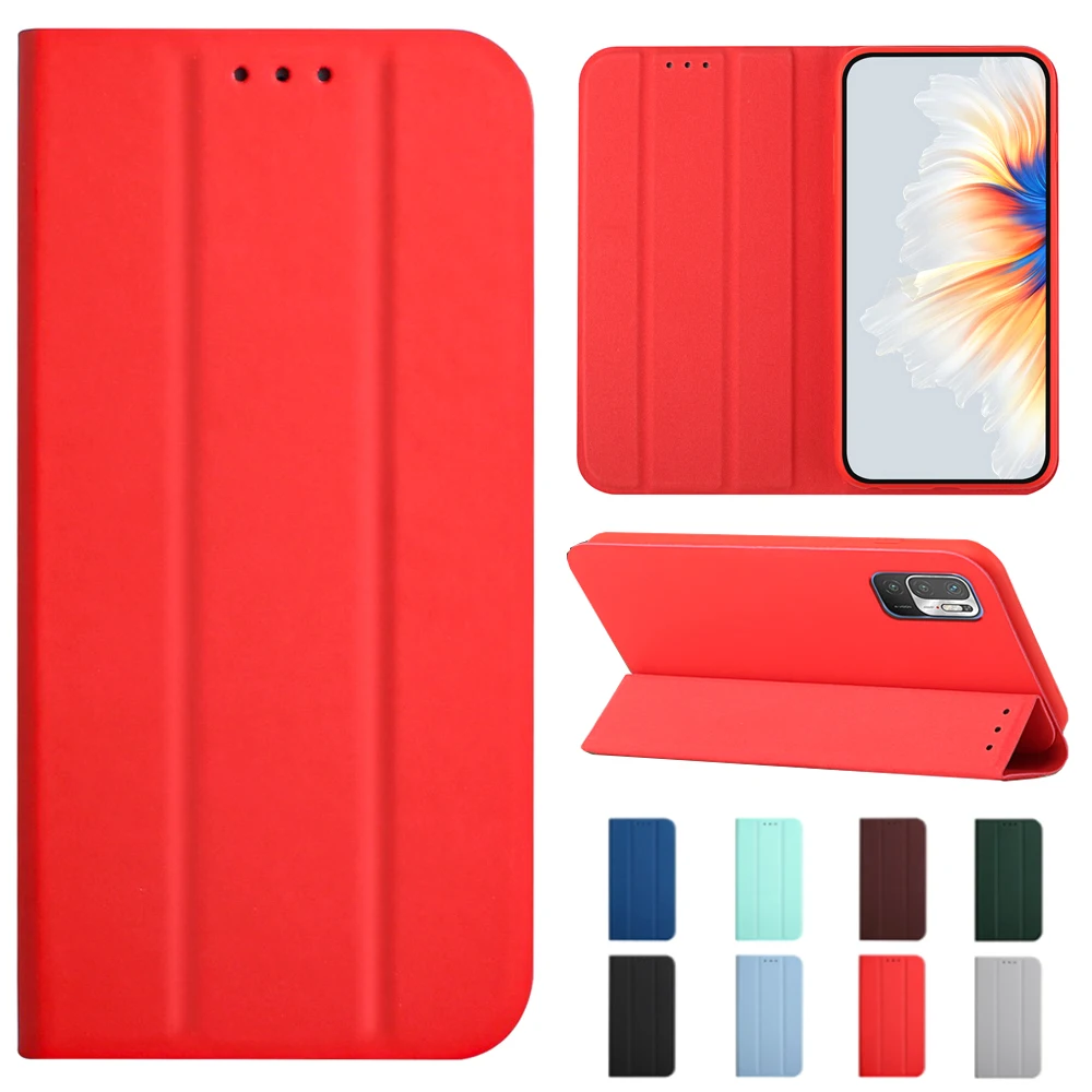 

Automatic Adsorption Phone Case For Xiaomi Redmi Note 8 9 10 S T A C Pro Power Max Lite X3 nfc m3 4g 5g PU Leather Flip Case