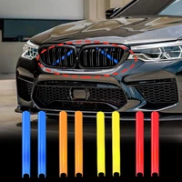front grille trim strips for bmw f10 f11 f20 f21 f22 f30 f32 f01 f02 3 4 5 7 series sport style strip cover frame car stickers