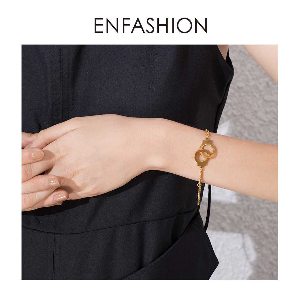 ENFASHION панк наручные браслеты из нержавеющей стали Викинг замок цепь браслет для женщин ювелирные изделия подарки для пары BM192013