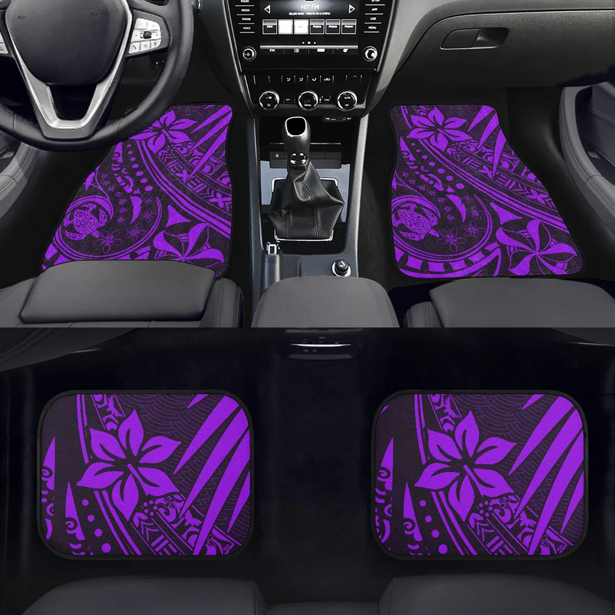 

PinUp Angel Traditional Tribal Design Stylish Car Floor Mat Car Winter Accessories Auto Front&Rear Carpets 4pcs/Set Universal