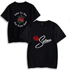 Женская и мужская футболка с коротким рукавом и круглым вырезом