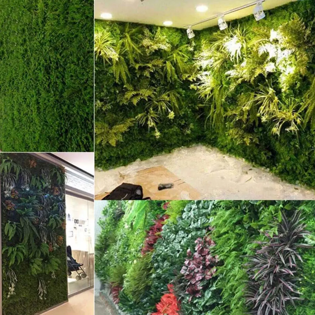 

Artificial Hedge Panel Fake Plant Wall Ivy Fence Screen Faux Grass Decorative Backdrop For Garden Backyard Landscaping Green