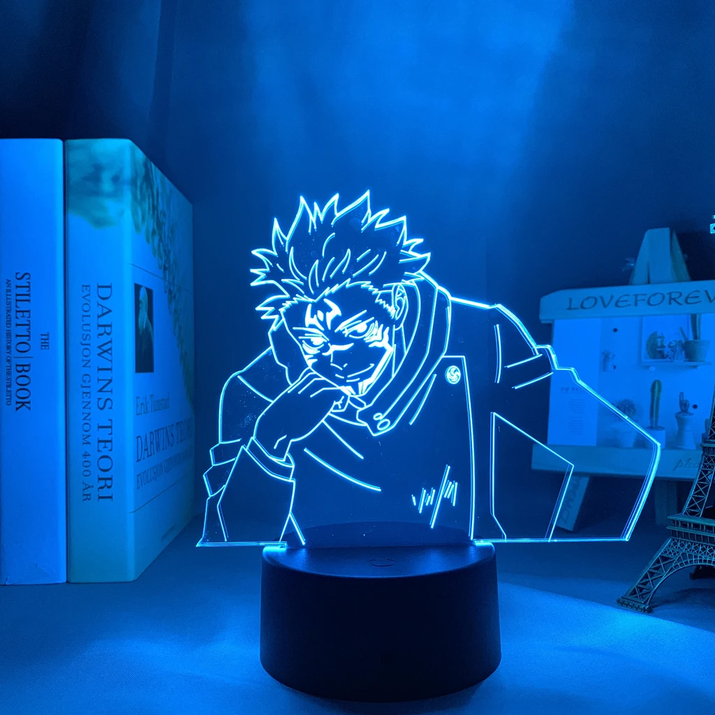 

Аниме-лампа Yuji Itadori juютсу Kaisen, светодиодный ночсветильник для подарка на день рождения, лампа juютсу Kaisen Yuji Itadori, Прямая поставка