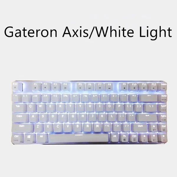 White Light Gateron Все новые Magicforce 82 ключ USB проводной с подсветкой эргономичная Механическая игровая клавиатура Gateron/Cherry переключатели; Ice-Blue подсветка - Цвет: White Light Gateron