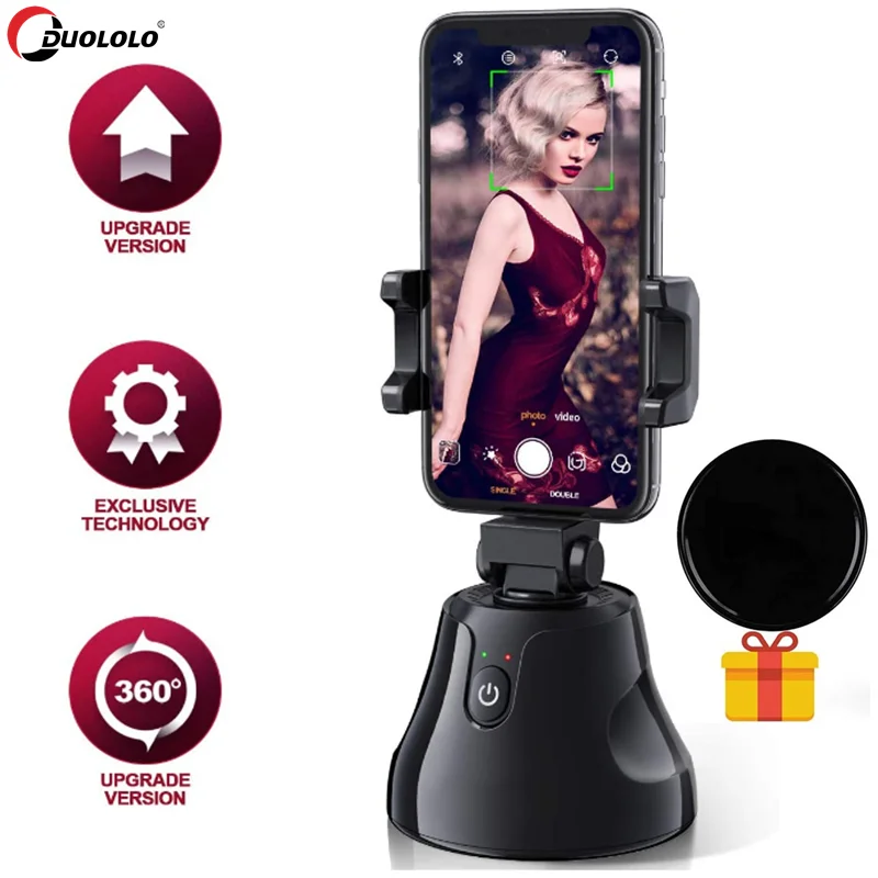 Селфи Палка с 360 ° Вращение авто Уход за кожей лица отслеживание Смарт съемки