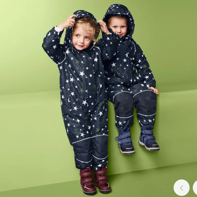 

Children's ski suits girls one-piece baby boys winter snow town tourism equipment ski equipment suit one-piece suit