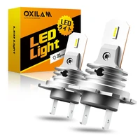 oxialm 2021 new 12000lm fanless headlamp h7 led light bulb 6500k white 360 degree beam angle wireless car headlight csp led